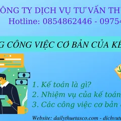 Basic tasks of Accountants
