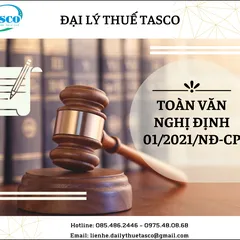 Toàn văn Nghị định 01/2021/NĐ-CP về đăng ký doanh nghiệp