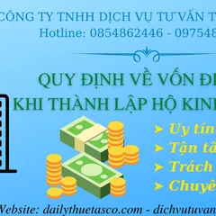 Regulations on the minimum amount of capital when establishing a business household