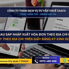 Sau sáp nhập xuất hóa đơn theo địa chỉ mới hay theo địa chỉ trên giấy đăng ký kinh doanh?