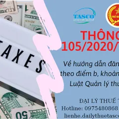 Đối tượng đăng ký thuế theo Thông tư 105/2020/TT-BTC của Bộ Tài chính