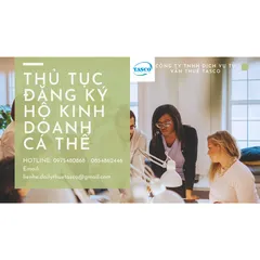 THỦ TỤC ĐĂNG KÝ HỘ KINH DOANH CÁ THỂ MỚI NHẤT 2021