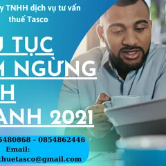 THỦ TỤC TẠM NGỪNG KINH DOANH 2021