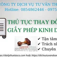 Thủ tục thay đổi giấy phép kinh doanh mới nhất năm 2022