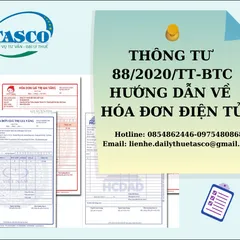 Thông tư 88/2020/TT-BTC hướng dẫn về hóa đơn điện tử