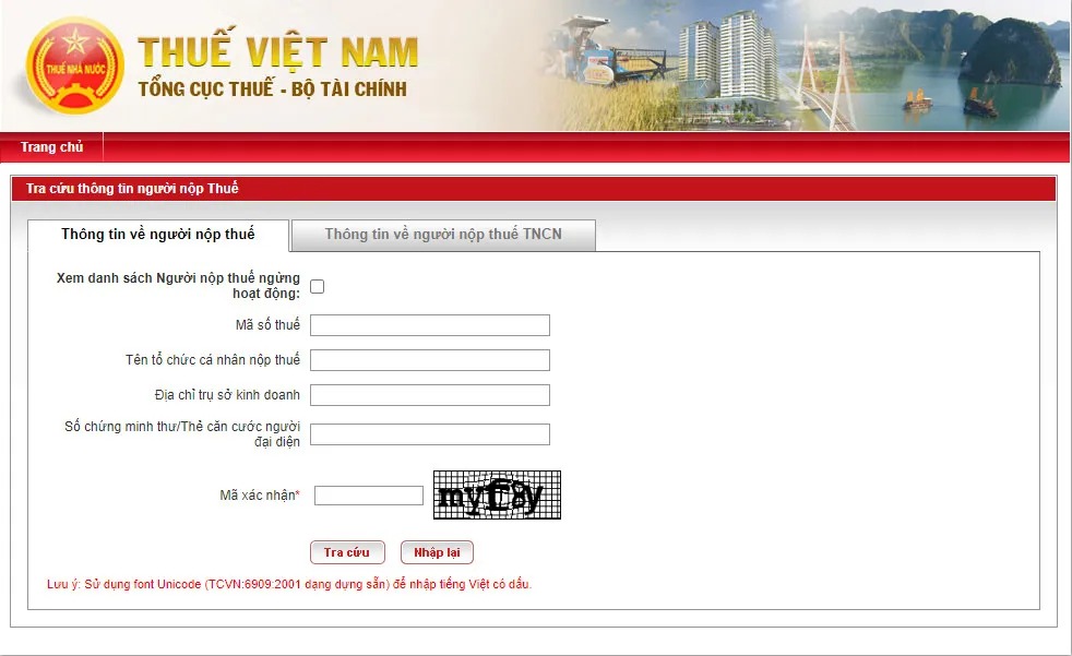 Truy cập vào website: https://tracuunnt.gdt.gov.vn/ Truy cập vào website: https://tracuunnt.gdt.gov.vn/