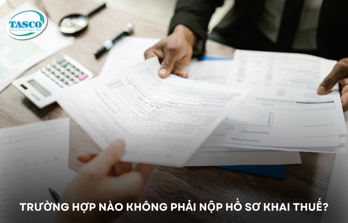 Trường hợp nào không phải nộp hồ sơ khai thuế? Trường hợp nào không phải nộp hồ sơ khai thuế?