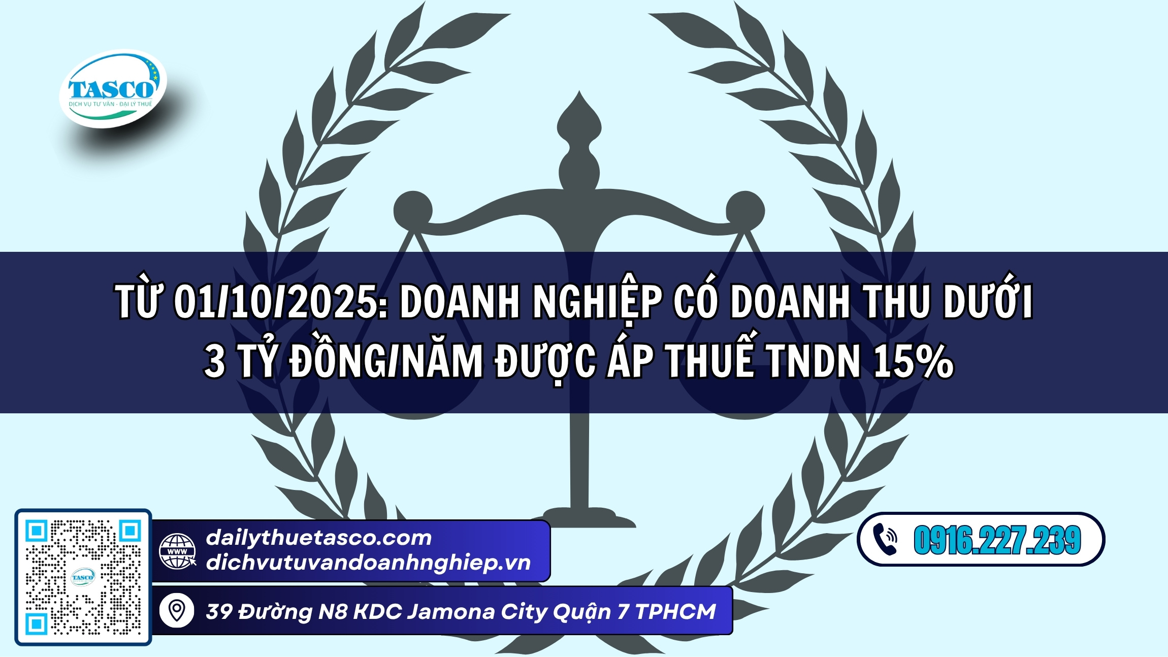 Từ 01/10/2025: Doanh nghiệp có doanh thu dưới 3 tỷ đồng/năm được áp thuế TNDN 15% Từ 01/10/2025: Doanh nghiệp có doanh thu dưới 3 tỷ đồng/năm được áp thuế TNDN 15%
