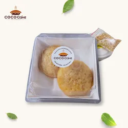 Hộp 2 cái Bánh Bò hấp (có kèm cốt dừa)