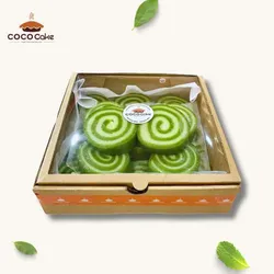 BÁNH DA LỢN CUỘN HỘP 16 KHOANH - ĐẬU XANH LÁ DỨA