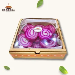 BÁNH DA LỢN CUỘN HỘP 16 KHOANH - KHOAI MÔN LÁ CẨM