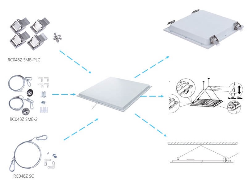 Phụ kiện của máng đèn âm trần Led Panel Philips RC048B LED32S/865 PSU W60L60 NOC GM Phụ kiện của máng đèn âm trần Led Panel Philips RC048B LED32S/865 PSU W60L60 NOC GM