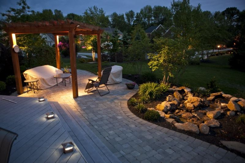 Khu vườn được lắp đặt đèn cảnh quan sân vườn Khu vườn được lắp đặt đèn cảnh quan sân vườn