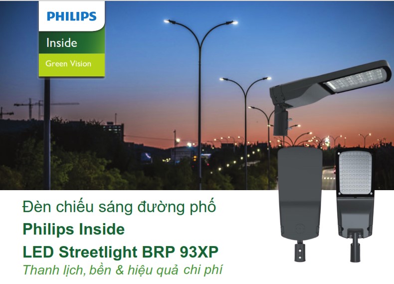 Đèn Led chiếu sáng đường phố Philips Inside Street Lighting BRP93XP Đèn Led chiếu sáng đường phố Philips Inside Street Lighting BRP93XP