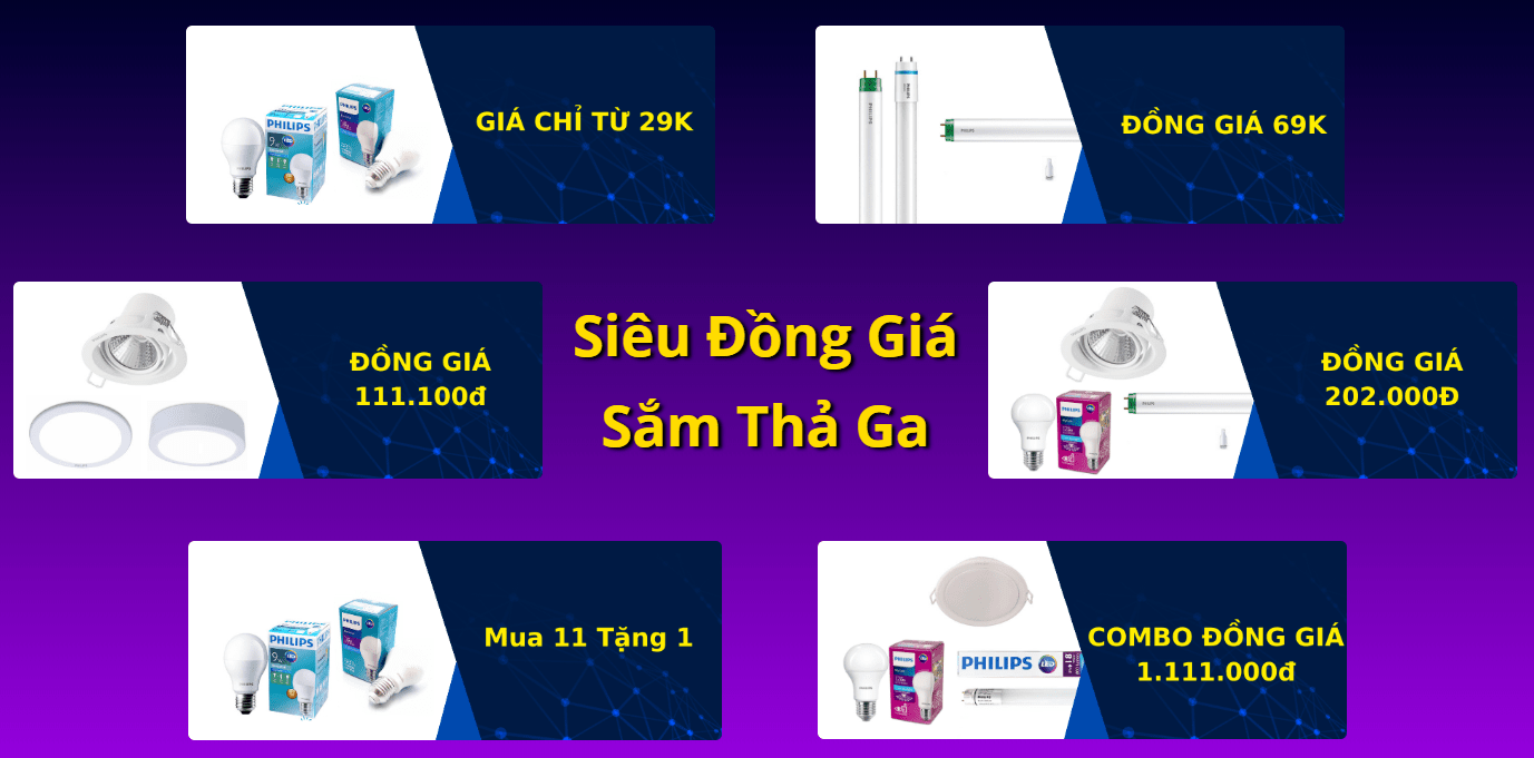 Các sản phẩm bóng đèn LED Philips siêu khuyến mãi
