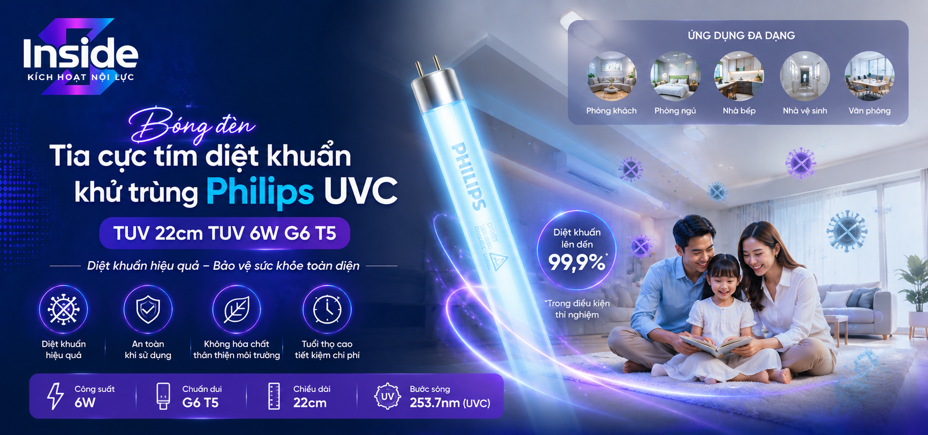 Không gian sống an lành với Philips UVC