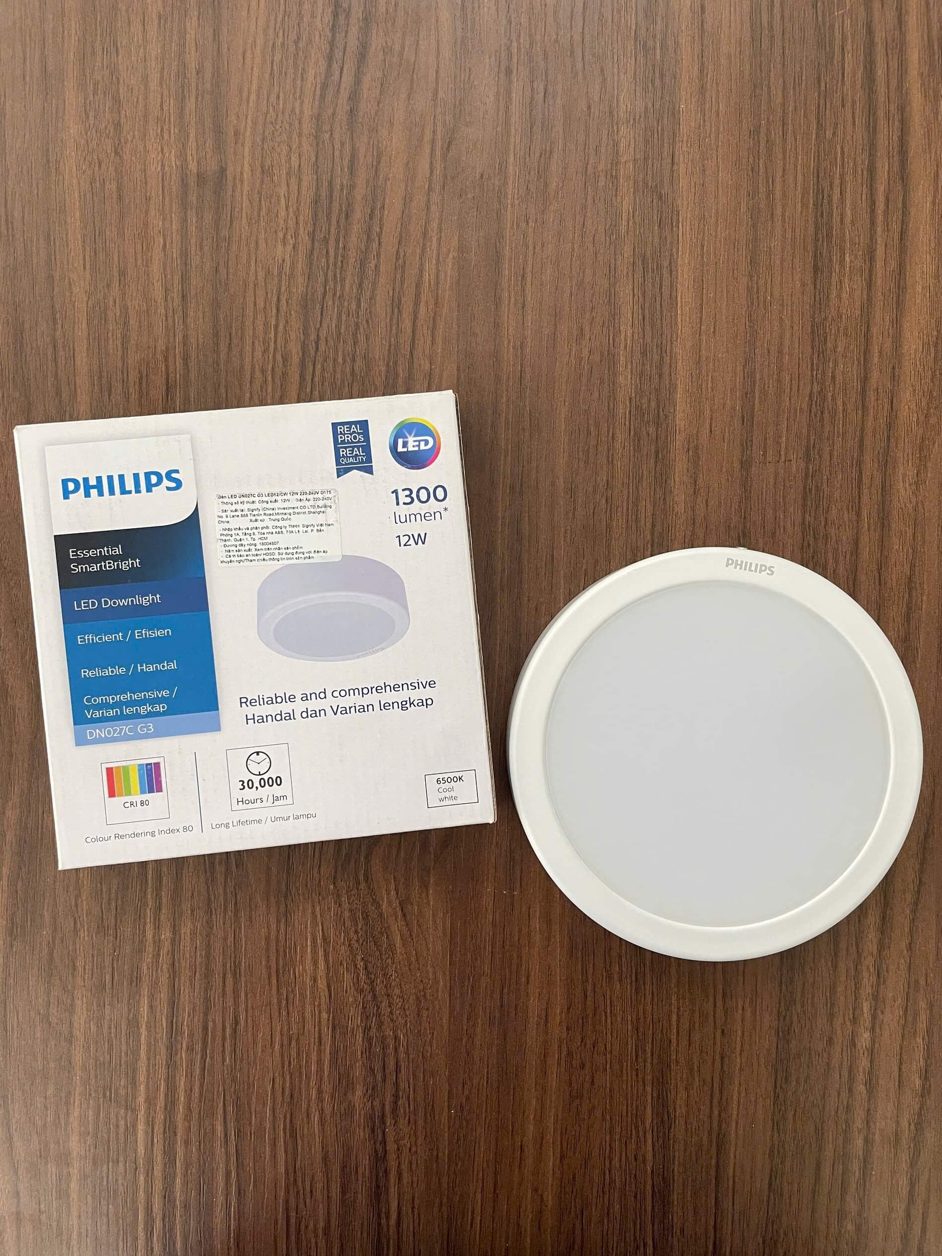 Đèn downlight ốp trần Led Philips DN027C SmartBright G3 12W