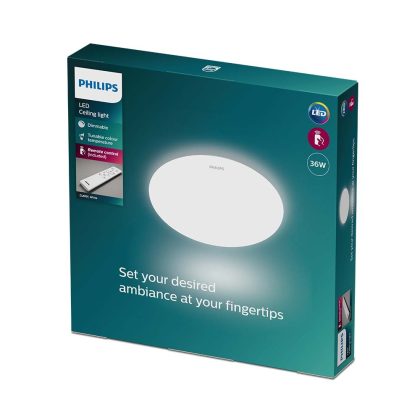 Đèn ốp trần đổi màu LED Philips Ceiling Light CL610 AIO 36W kiến tạo không gian sống hiện đại.