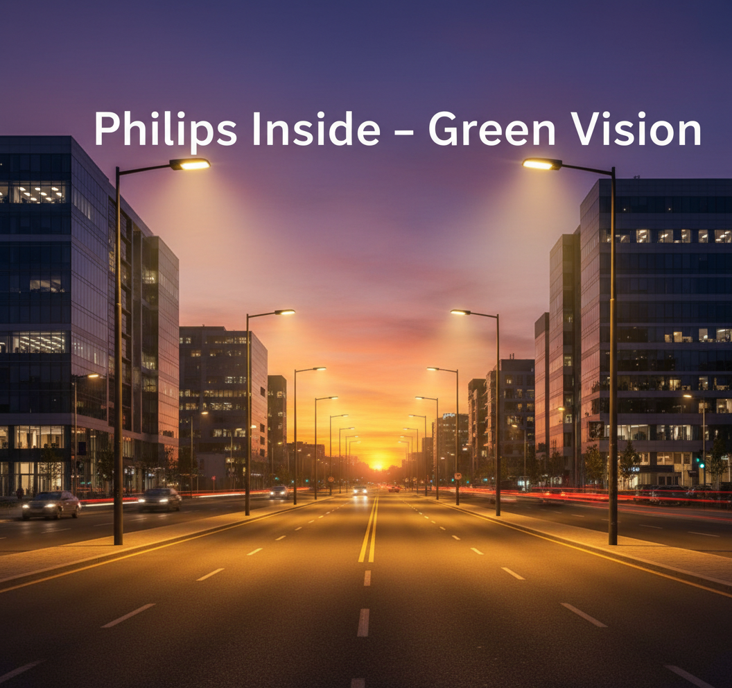 Thiết kế đẳng cấp Đèn Đường LED Streetlight Philips Inside BRP371 120W