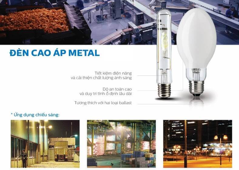 bóng đèn cao áp metal halide philips hpi 1000w e40
