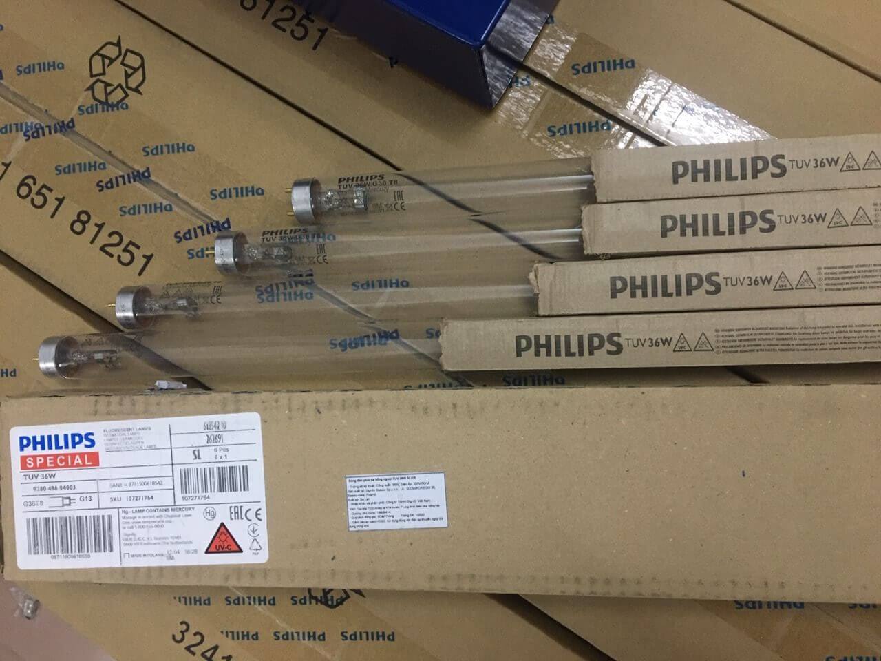 Bóng đèn khử trùng diệt khuẩn tia cực tím UV Philips sử dụng cho bệnh viện Bóng đèn khử trùng diệt khuẩn tia cực tím UV Philips sử dụng cho bệnh viện