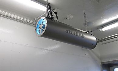 Bóng đèn diệt khuẩn tia cực tím UV Philips lắp đặt với hệ thống thông gió nhà xưởng Bóng đèn diệt khuẩn tia cực tím UV Philips lắp đặt với hệ thống thông gió nhà xưởng