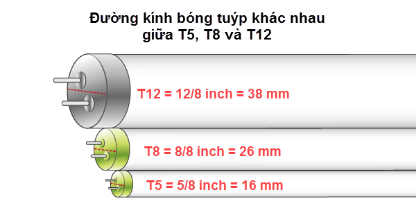 Kích thước bóng đèn tuýp LED Philips 1m2 siêu sáng Kích thước bóng đèn tuýp LED Philips 1m2 siêu sáng