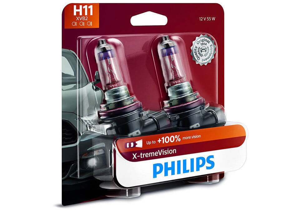 Bóng đèn pha ôtô/ xe hơi Philips Halogen H11 C 12362 XV 12V 55W PGJ19-2 S2 tăng sáng 100%, sáng vàng 3500K Bóng đèn pha ôtô/ xe hơi Philips Halogen H11 C 12362 XV 12V 55W PGJ19-2 S2 tăng sáng 100%, sáng vàng 3500K