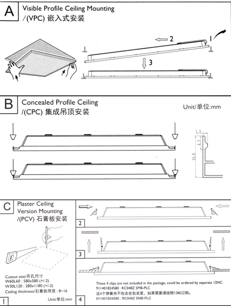 Cách lắp máng đèn âm trần Led Panel Philips RC048B LED32S/865 PSU W60L60 NOC GM Cách lắp máng đèn âm trần Led Panel Philips RC048B LED32S/865 PSU W60L60 NOC GM