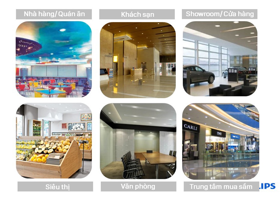 Đèn Downlight âm trần Led Philips đem đến sự tinh tế và sang trọng cho công trình Đèn Downlight âm trần Led Philips đem đến sự tinh tế và sang trọng cho công trình