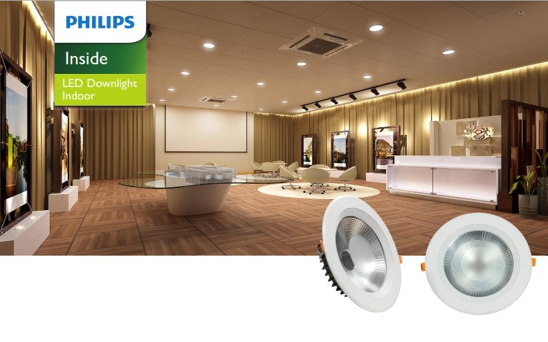 Đèn Downlight âm trần LED Philips Inside chiếu sáng trong nhà 6038X Đèn Downlight âm trần LED Philips Inside chiếu sáng trong nhà 6038X