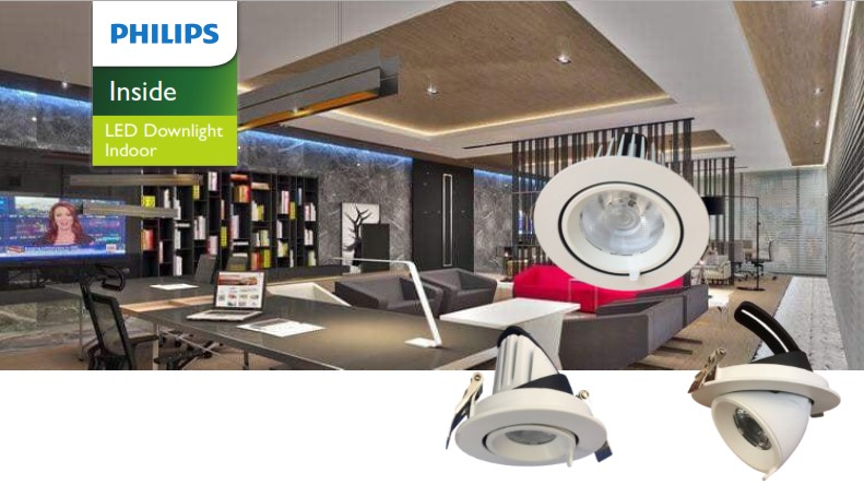 Đèn Downlight âm trần LED Philips Inside chiếu sáng trong nhà 6158X Đèn Downlight âm trần LED Philips Inside chiếu sáng trong nhà 6158X