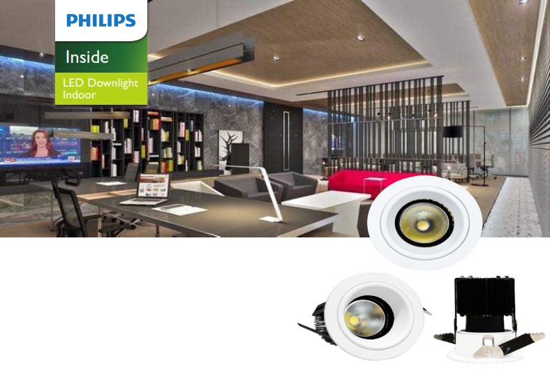 Đèn Downlight âm trần LED Philips Inside chiếu sáng trong nhà 6298X Đèn Downlight âm trần LED Philips Inside chiếu sáng trong nhà 6298X