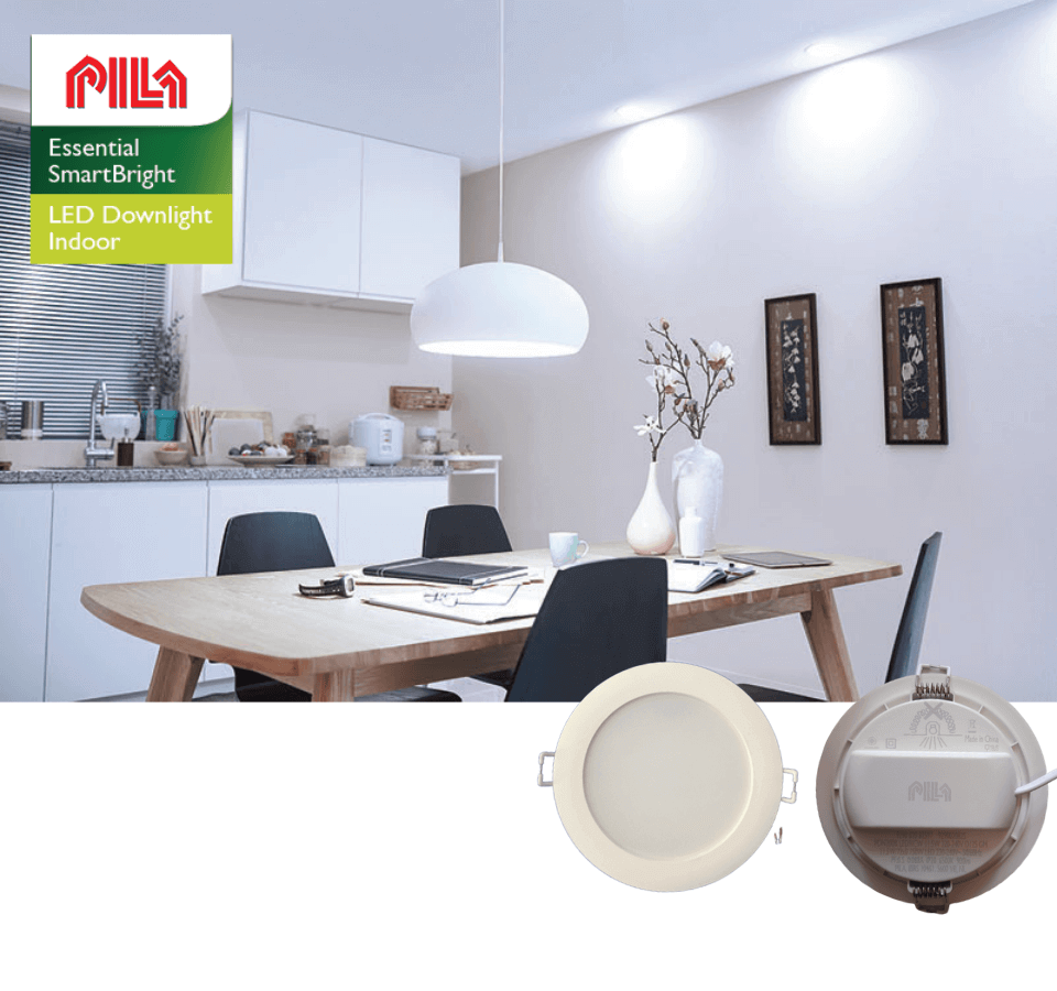 Đèn Downlight âm trần Led PILA PDN200B 11W LED9/WW/NW/CW 220-240V D125 GM ánh sáng êm dịu cho mắt