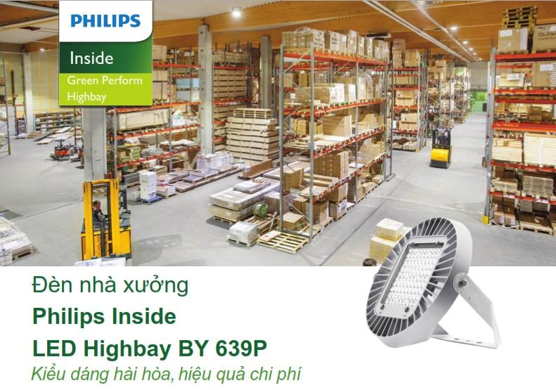 Đèn Highbay LED chiếu sáng nhà xưởng Philips Inside BY639P Đèn Highbay LED chiếu sáng nhà xưởng Philips Inside BY639P