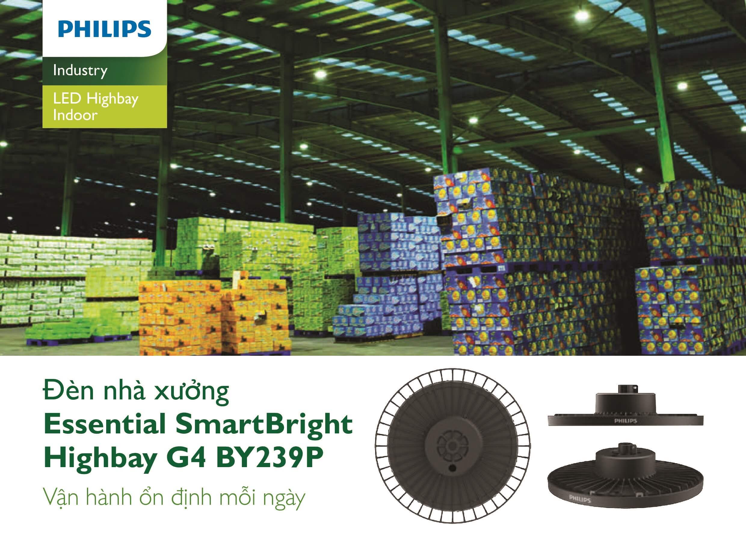 Đèn Higbay LED Philips là giải pháp chiếu sáng hiệu quả cho các nhà xưởng, kho lạnh, trung tâm thương mại. Với ánh sáng rực rỡ và độ sáng tối đa, đèn Higbay LED Philips mang lại không gian làm việc an toàn, chuyên nghiệp và tiết kiệm chi phí. Hãy xem hình ảnh để khám phá sự khác biệt mà đèn Higbay LED Philips mang lại.