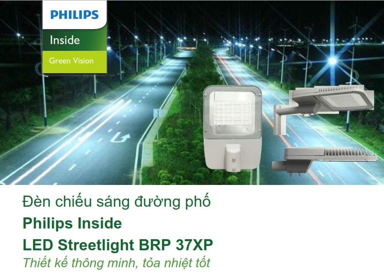 Đèn Led chiếu sáng đường phố Philips Inside Street Lighting BRP37XP Đèn Led chiếu sáng đường phố Philips Inside Street Lighting BRP37XP