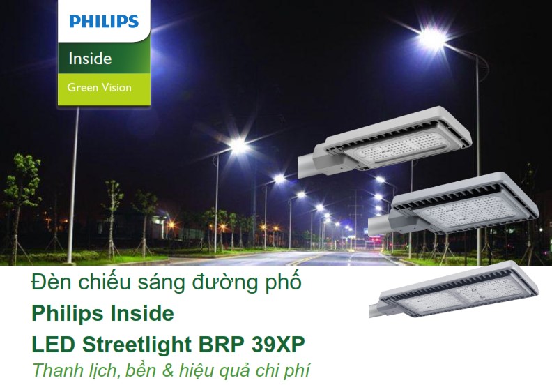 Đèn Led chiếu sáng đường phố Philips Inside Street Lighting BRP39XP Đèn Led chiếu sáng đường phố Philips Inside Street Lighting BRP39XP