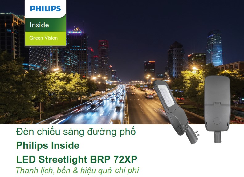 Đèn Led chiếu sáng đường phố Philips Inside Street Lighting BRP72XP Đèn Led chiếu sáng đường phố Philips Inside Street Lighting BRP72XP