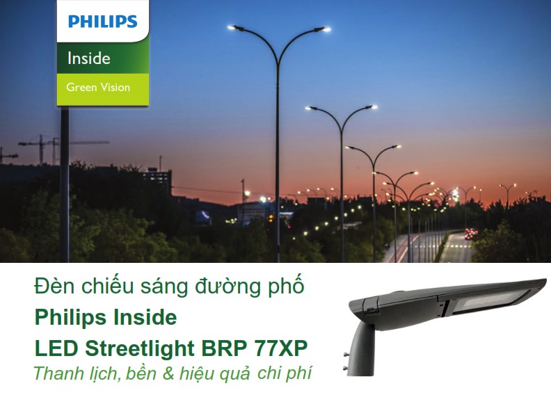 Đèn Led chiếu sáng đường phố Philips Inside Street Lighting BRP77XP Đèn Led chiếu sáng đường phố Philips Inside Street Lighting BRP77XP