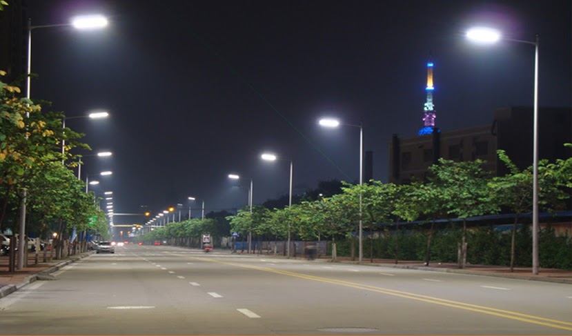 Đèn Led chiếu sáng trên đường phố Đèn Led chiếu sáng trên đường phố