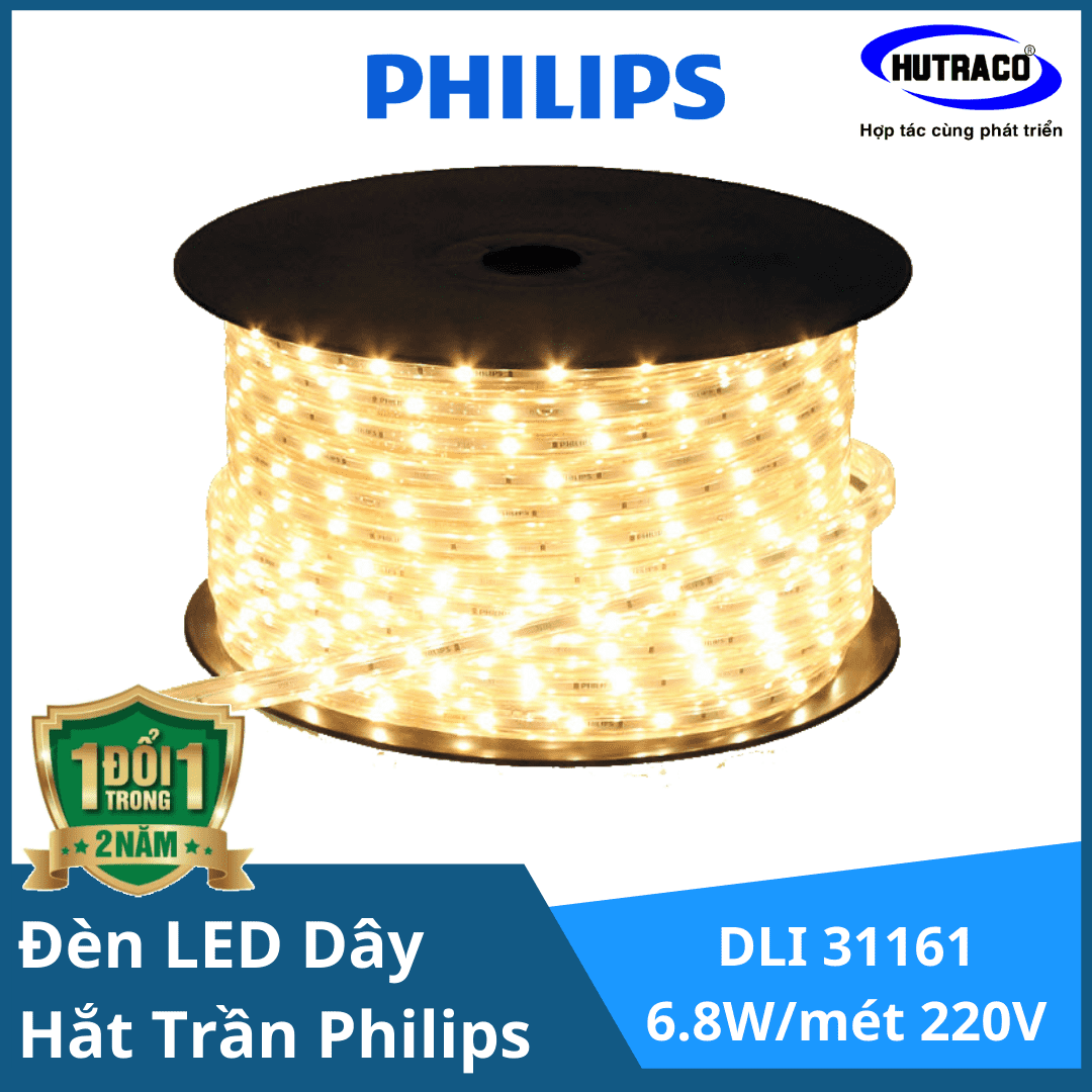 Đèn LED dây chiếu sáng hắt trần trang trí Philips DLI 31161 6.8W/mét 220V Cuộn 50 mét