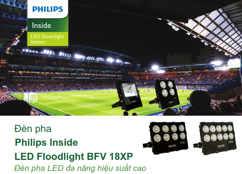 Đèn pha LED Philips Inside Floodlight BFV18XP Đèn pha LED Philips Inside Floodlight BFV18XP