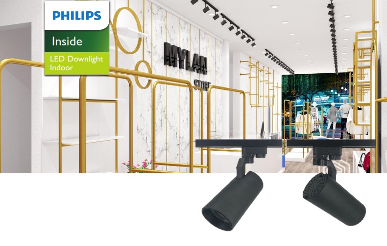 Đèn thanh ray Philips Inside LED Tracklight chiếu sáng phòng trưng bày shop triển lãm 6608X Đèn thanh ray Philips Inside LED Tracklight chiếu sáng phòng trưng bày shop triển lãm 6608X