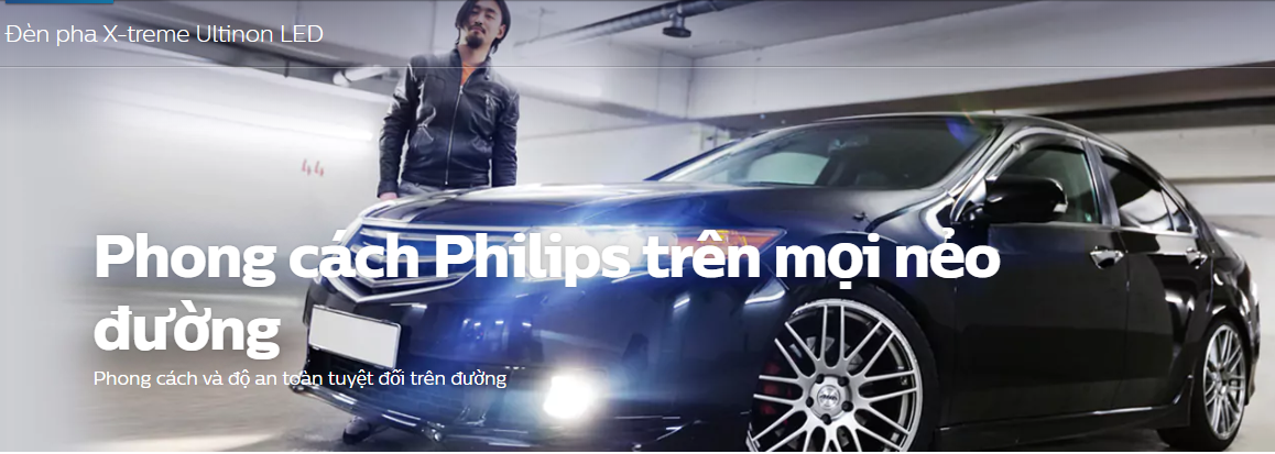 Đèn xe hơi Philips với ánh sáng trắng hiện đại Đèn xe hơi Philips với ánh sáng trắng hiện đại