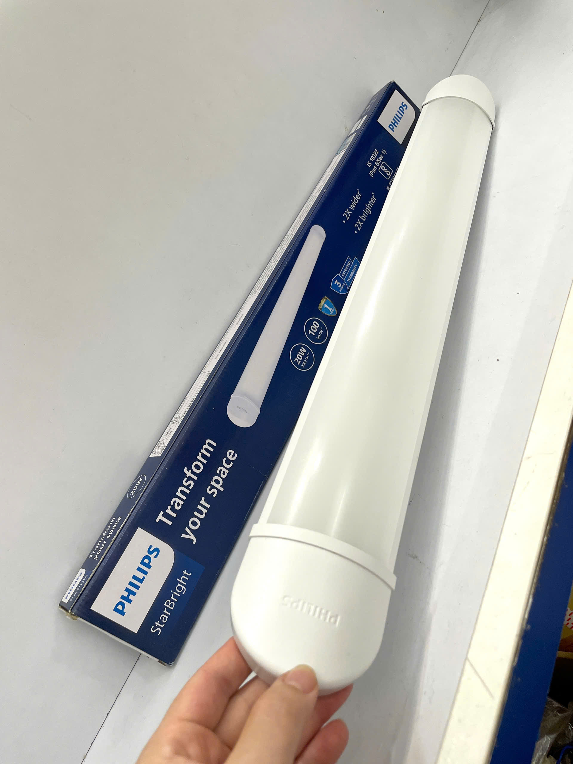Thiết kế Máng đèn Led batten bán nguyệt Philips StarBright Wide Nxt 20W