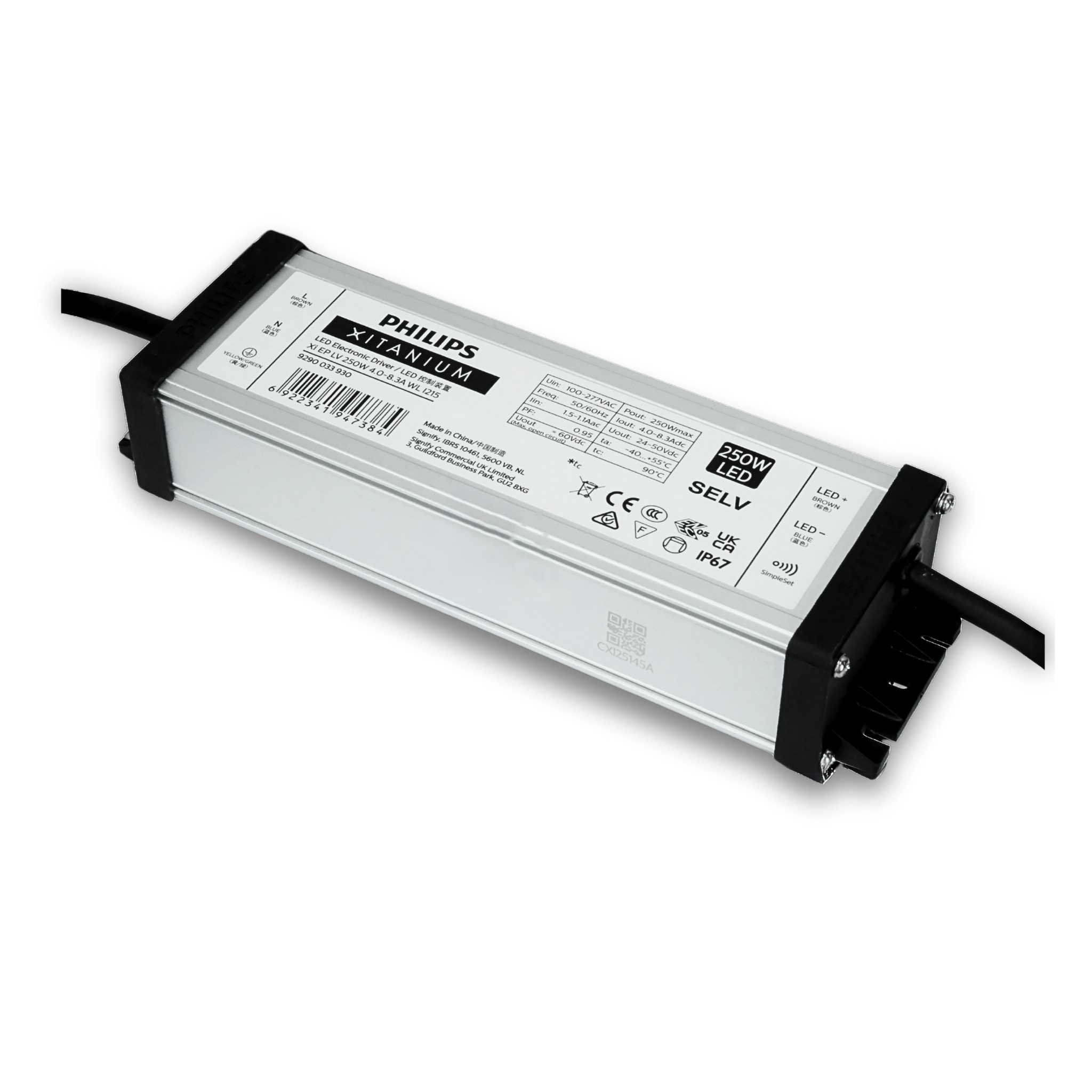 Bộ nguồn Philips Xitanium Xi EP LV 250W lý tưởng cho chiếu sáng