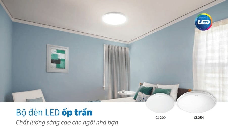 Ứng dụng của Đèn ốp trần LED Philips CL200 trong thực tế