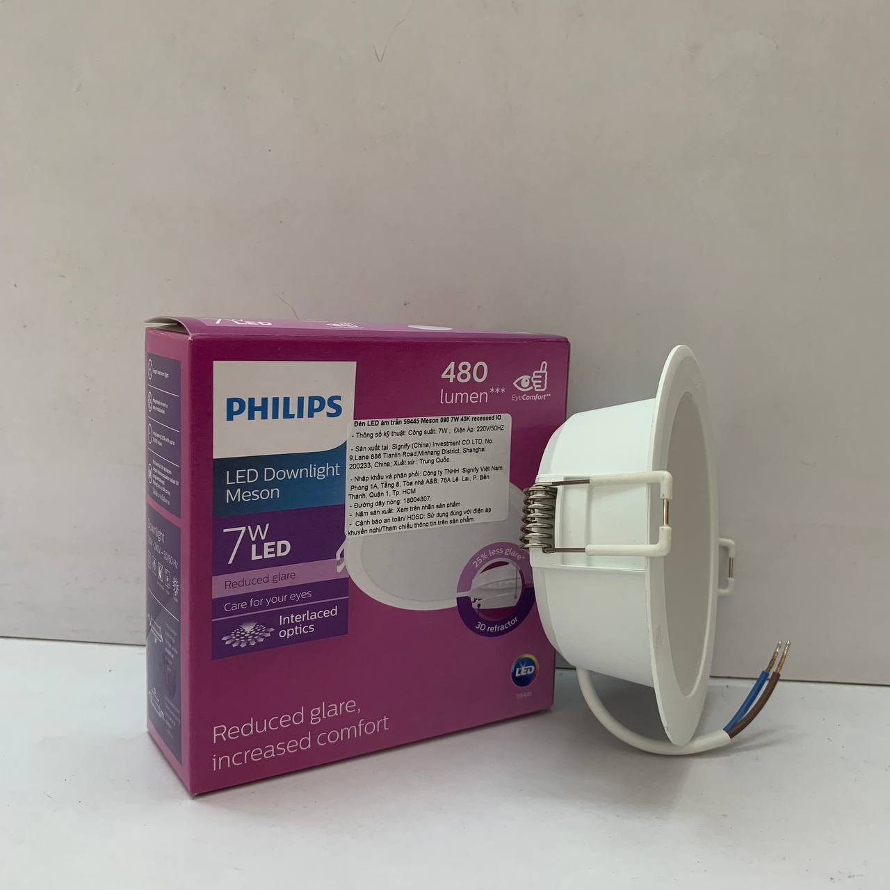Ung dung den downlight am tran Led Philips Meson IO 59445
