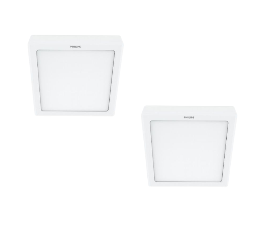 Thiết kế tối giản của Đèn Led ốp nổi vuông Philips Eridani SQ